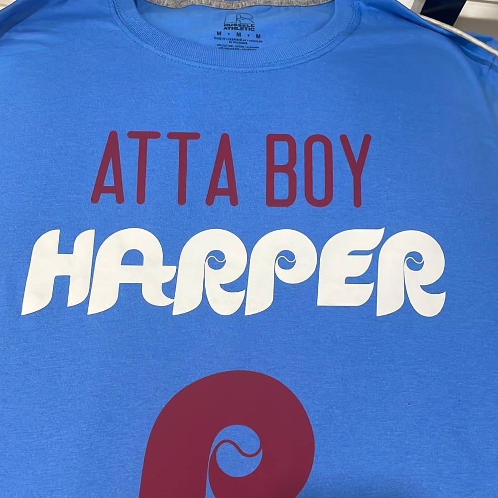 Philadelphia Phillies Atta Boy Harper Custom Made Tee - Picture 2 of 6